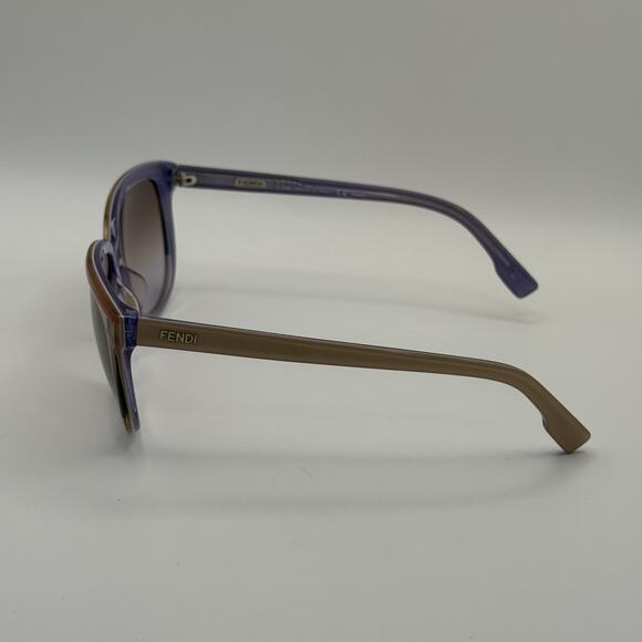 Fendi FS5279 207 Beige Purple Red Gradient Cat Eye Sunglasses 57-14-135 w/ Case - Picture 4 of 11